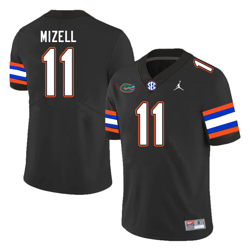 Men #11 Aidan Mizell Florida Gators College Football Jerseys Stitched-Black